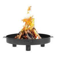 CookKing Feuerschale Tunis 60 schwarz Stahl B/H/T: ca. 60x20x60 cm Tunis 60 - schwarz (60,00/20,00/60,00cm) - CookKing