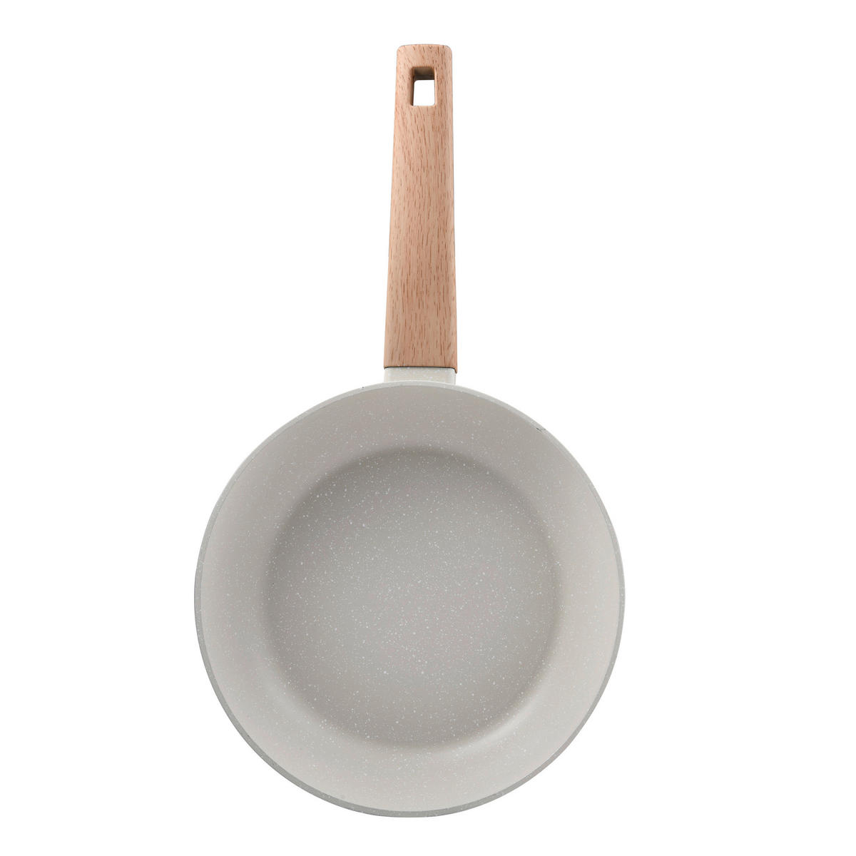 BERGNER Bratpfannen-Set NATURALLY weiß Alu NATURALLY - braun/weiß (45,80/27,00/14,00cm) - BERGNER