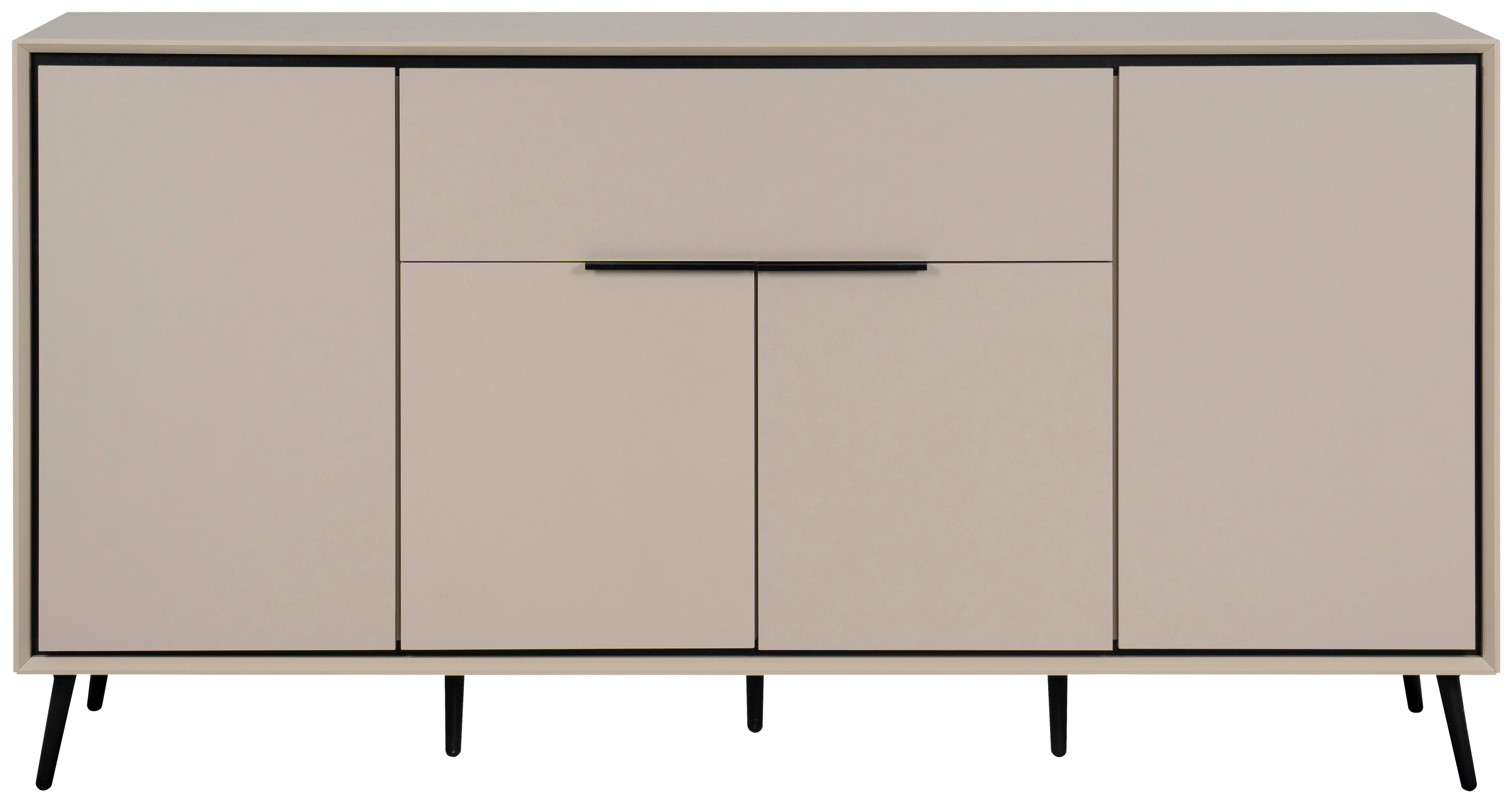Sideboard Arona sand schwarz B/H/T: ca. 175x90x38 cm Arona - sand/schwarz (175,00/90,00/38,00cm)