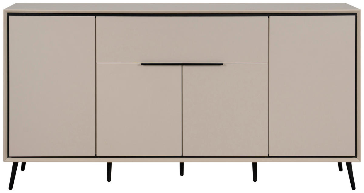 Sideboard Arona sand schwarz B/H/T: ca. 175x90x38 cm Arona - sand/schwarz (175,00/90,00/38,00cm)