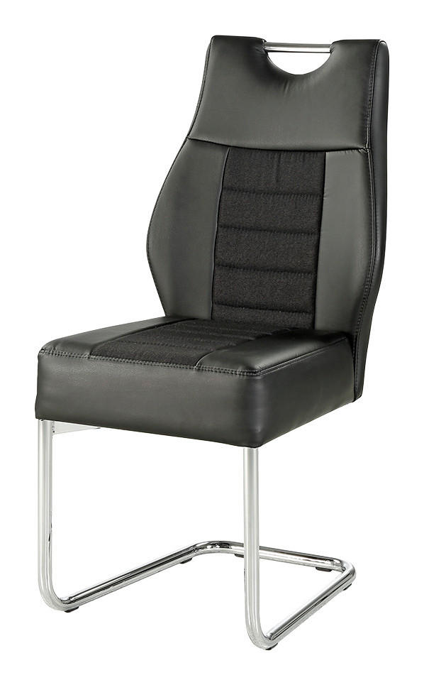 Schwingstuhl  schwarz B/H/T: ca. 45x100x64 cm Nicky_Schwingstuhl - schwarz/Chrom (45,00/100,00/64,00cm)