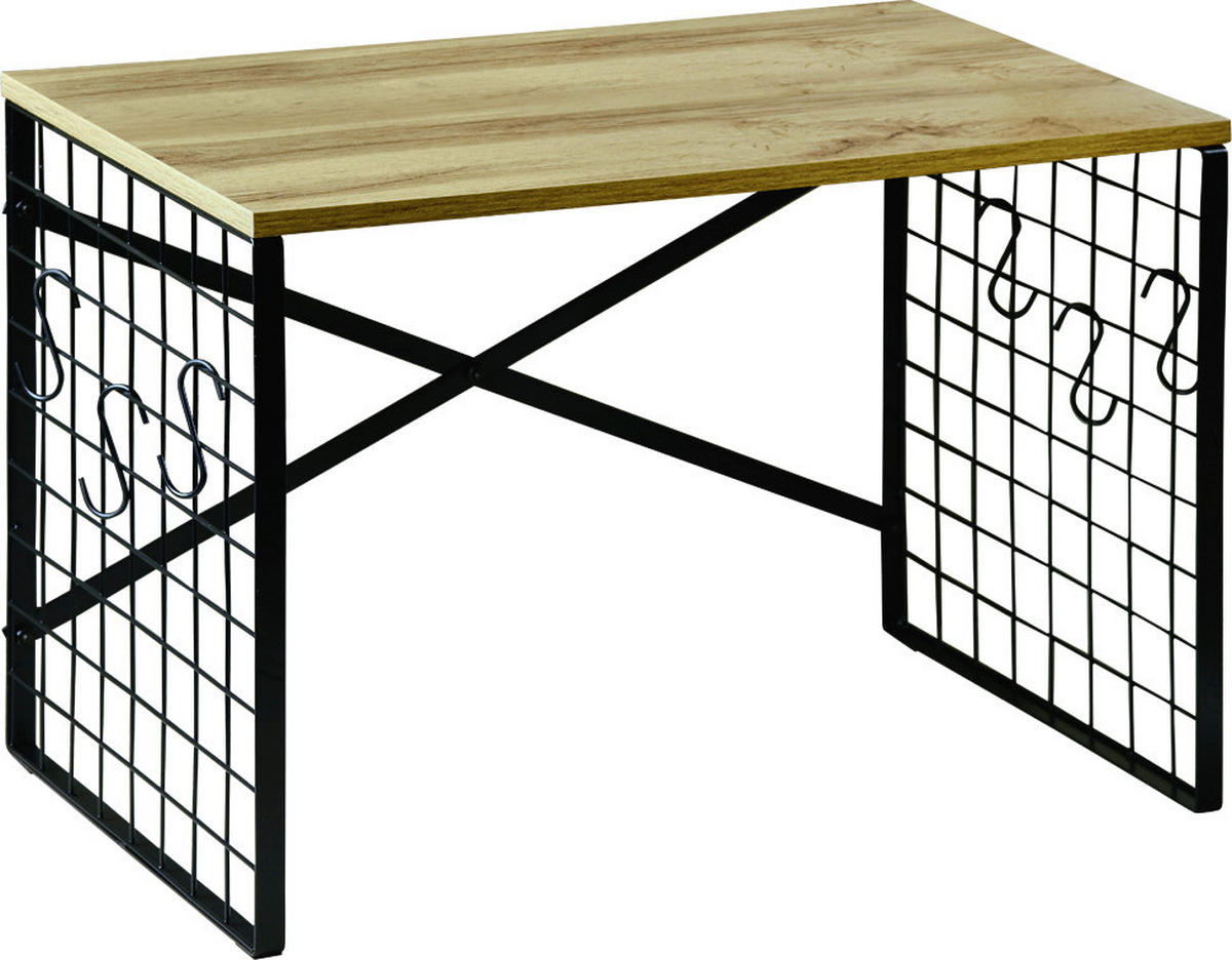 Kesper Mikrowellen Regal braun Metall B/H/T: ca. 52x36,5x32,5 cm Mikrowellen Regal - braun/schwarz (52,00/36,50/32,50cm) - Kesper