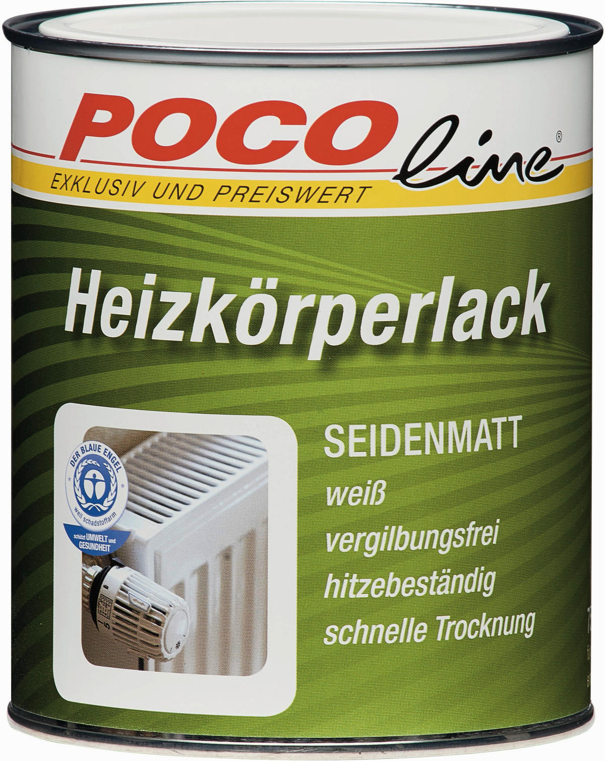 POCOline Acryl Heizkörperlack weiß seidenmatt ca. 0,25 l Heizkörperlack_Acryl 250ml - weiß (250ml) - POCOline