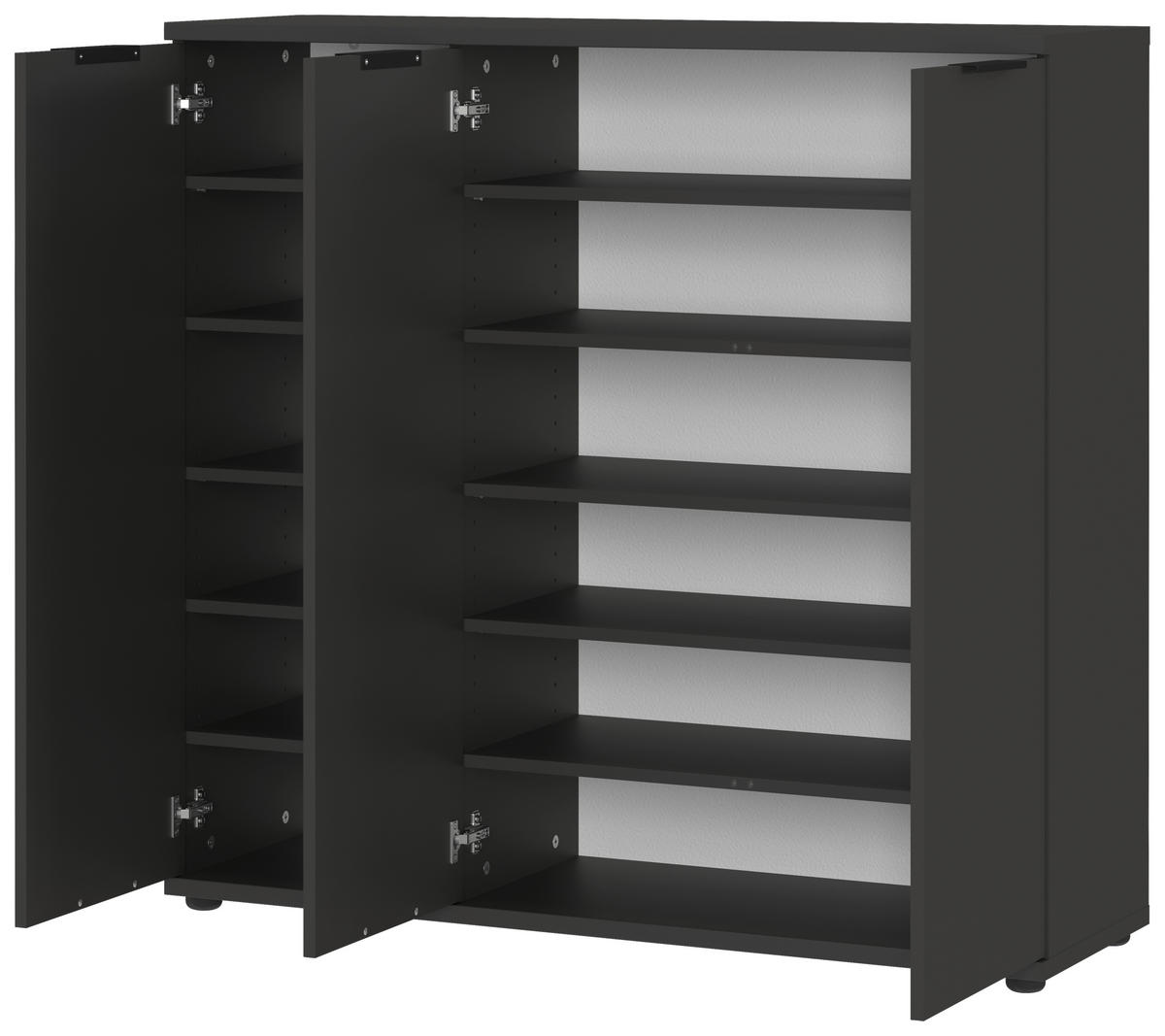 Garderobe 7880-547 Graphit Optik B/H/T: ca. 173x200x37 cm 7880-547 - Graphit (173,00/200,00/37,00cm) - Germania