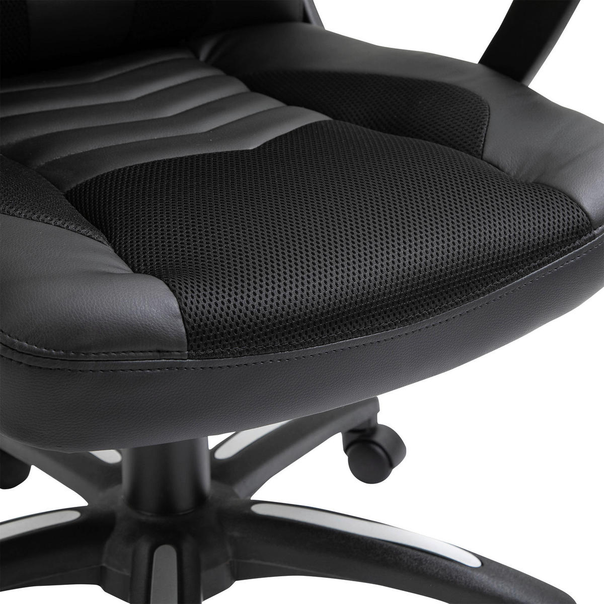 Drehstuhl 921-019BK schwarz 921-019BK - schwarz (68,00/117,00/69,00cm) - HOMCOM