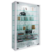 Vitrine Vitrosa Mini weiß Holzwerkstoff Glas B/H/T: ca. 59x90x18 cm Vitrosa Mini - weiß (59,00/90,00/18,00cm) - VCM Möbel