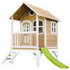 AXI Spielhaus Tom braun B/H/L: ca. 287x231x191 cm Tom - braun/weiß (191,00/287,00/231,00cm) - AXI