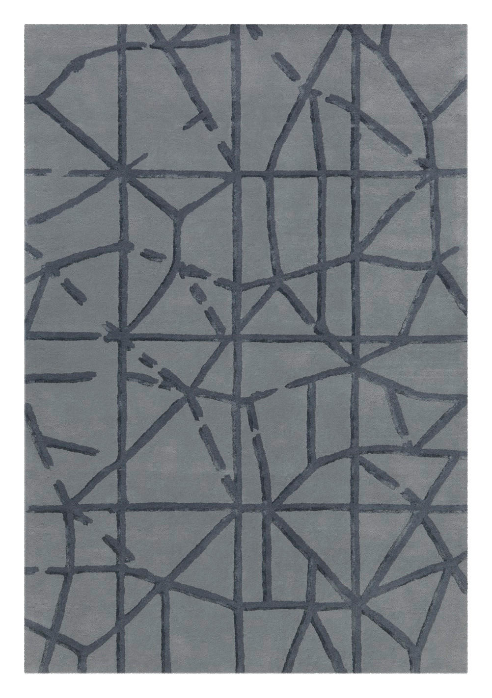 Arte Espina Kurzflorteppich Satin 8063 grau B/L: ca. 170x240 cm Satin 8063 - grau (170,00/240,00cm) - Arte Espina