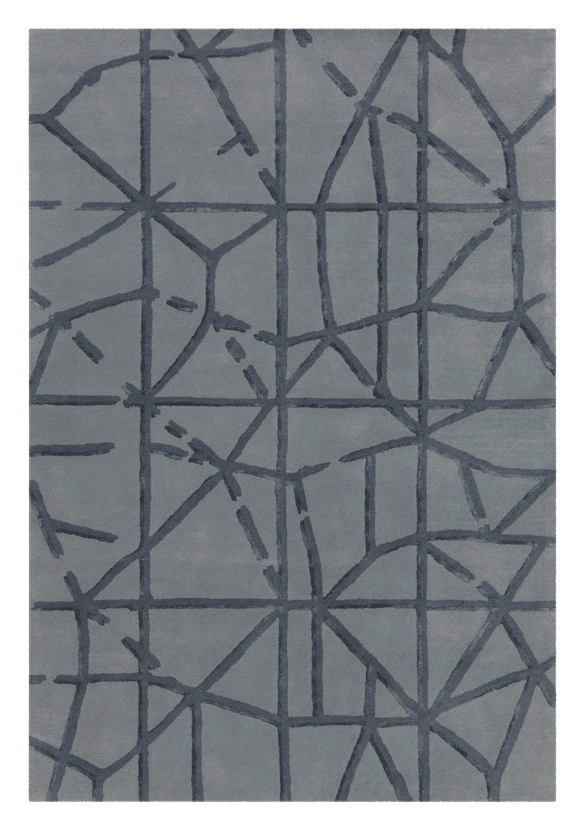 Arte Espina Kurzflorteppich Satin 8063 grau B/L: ca. 170x240 cm Satin 8063 - grau (170,00/240,00cm) - Arte Espina