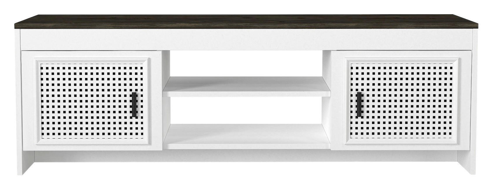 TV-Lowboard Done weiß Rebab B/H/T: ca. 150x48,2x35 cm Done - Rebab/weiß (150,00/48,20/35,00cm) - moebel17