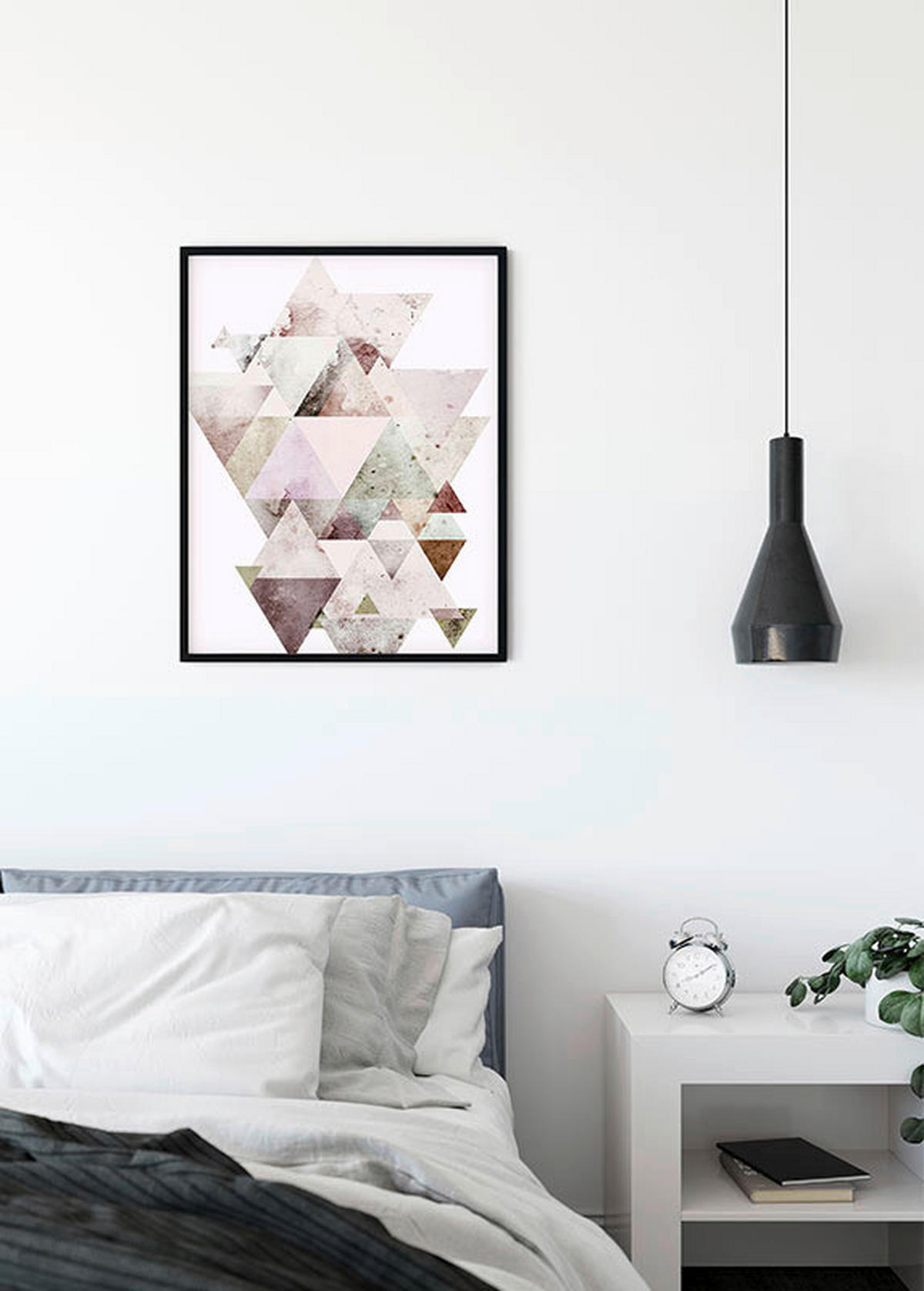 Komar Poster Triangles Red Abstrakt B/L: ca. 40x50 cm Triangles Red - (40,00/50,00cm) - Komar