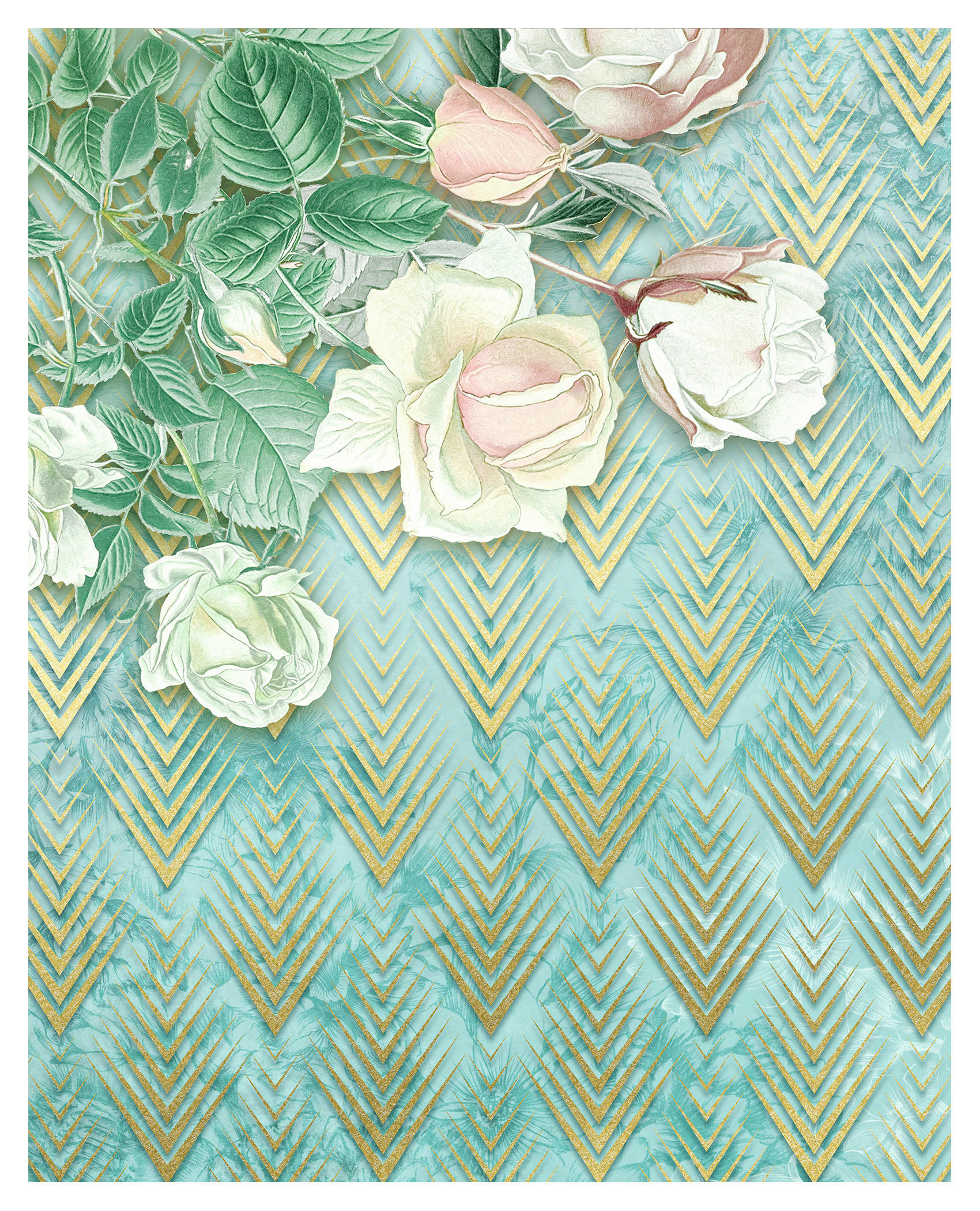 Komar Fototapete Rose Poem Rosen B/L: ca. 200x250 cm