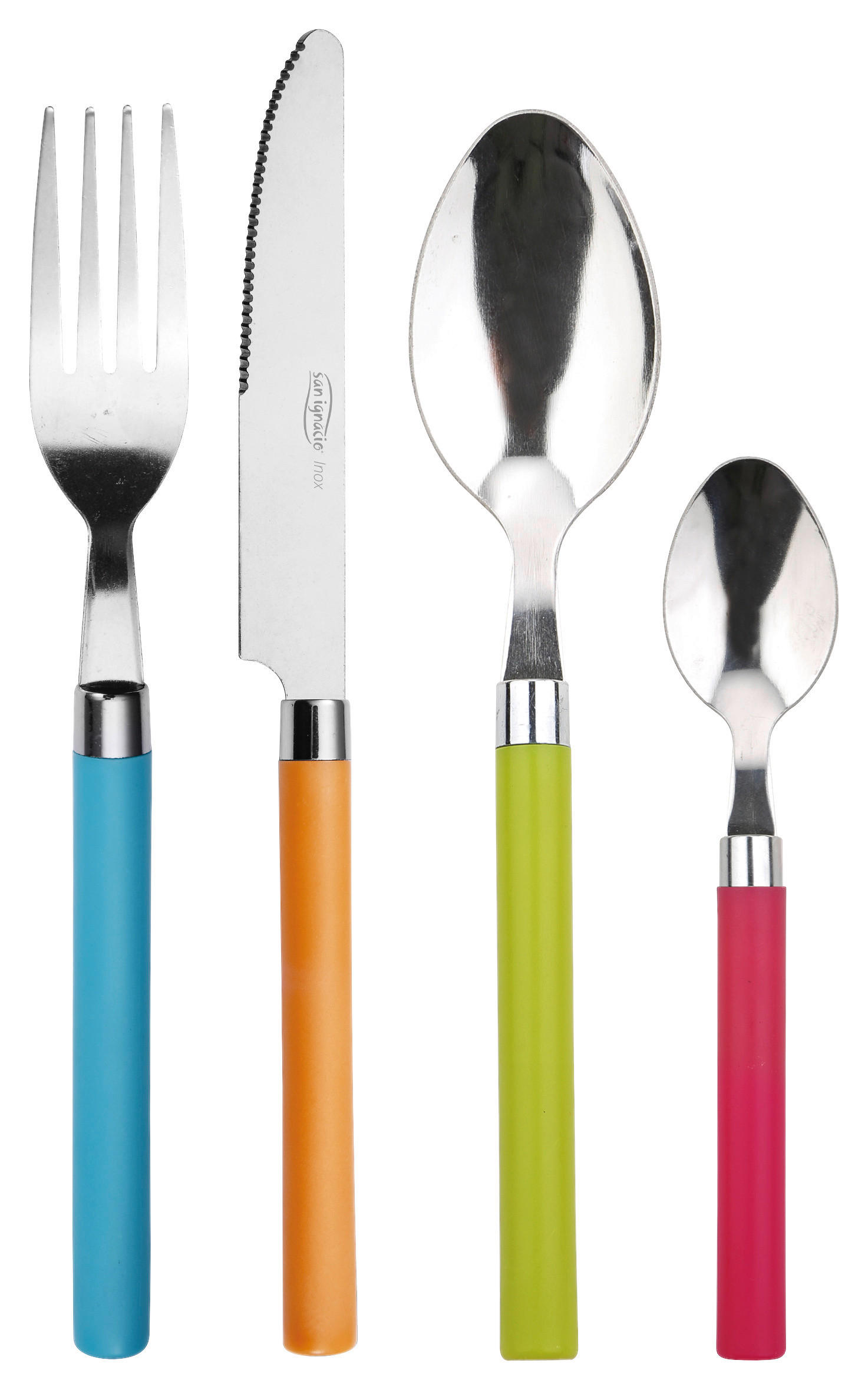 SAN IGNACIO Besteckset HAPPIE COLORS bunt Edelstahl 24 tlg. HAPPIE COLORS - bunt - SAN IGNACIO