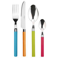 SAN IGNACIO Besteckset HAPPIE COLORS bunt Edelstahl 24 tlg. HAPPIE COLORS - bunt - SAN IGNACIO