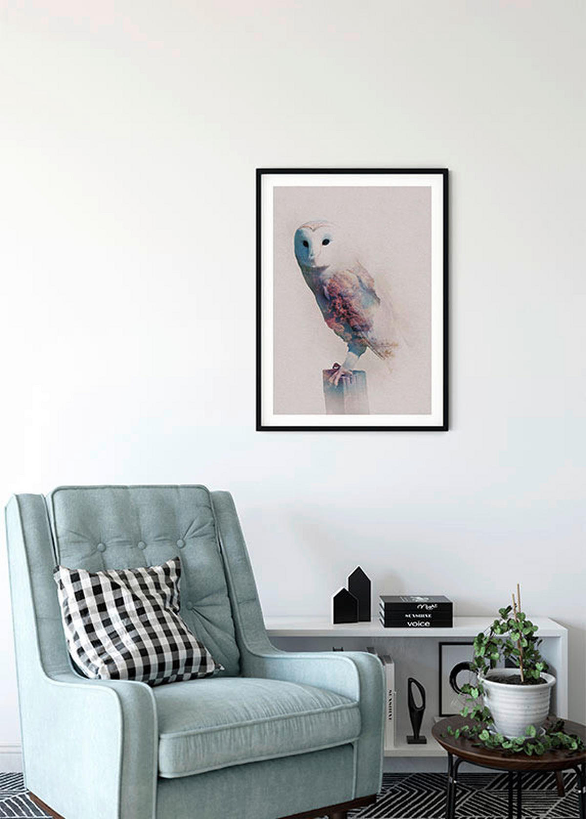 Komar Poster Animals Forest Owl Eule B/L: ca. 30x40 cm Animals Forest Owl - (30,00/40,00cm) - Komar
