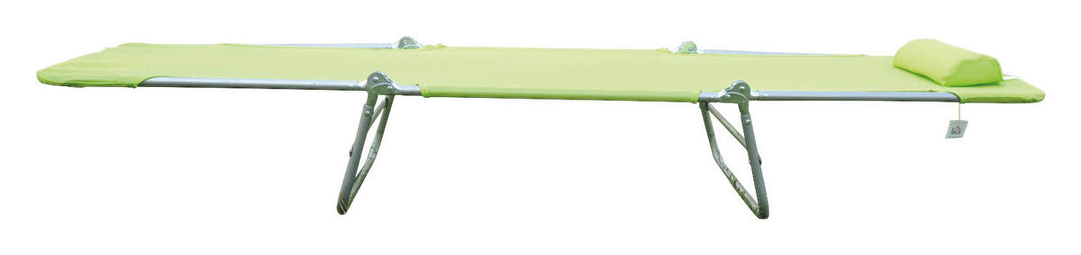 Outsunny Gartenliege grün Stahl B/H/L: ca. 56x24,5x182 cm Gartenliege_klappbar - grün (182,00/56,00/24,50cm) - Outsunny