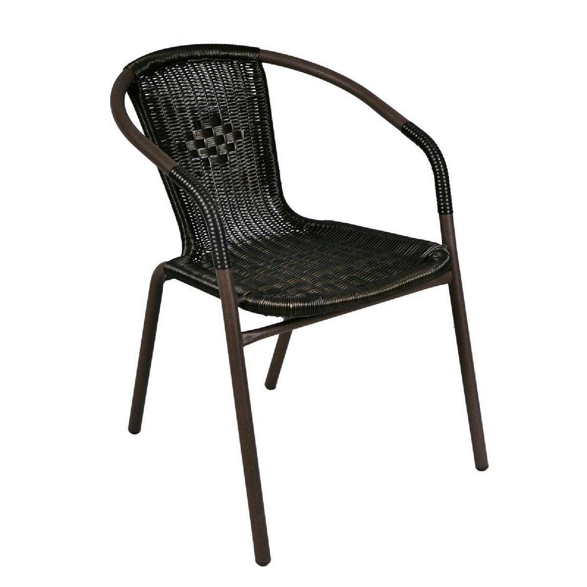 VCM Gartensitzgruppe braun Polyrattan B/H: ca. 53x73 cm Gartensitzgruppe - braun (53,00/73,00cm) - VCM