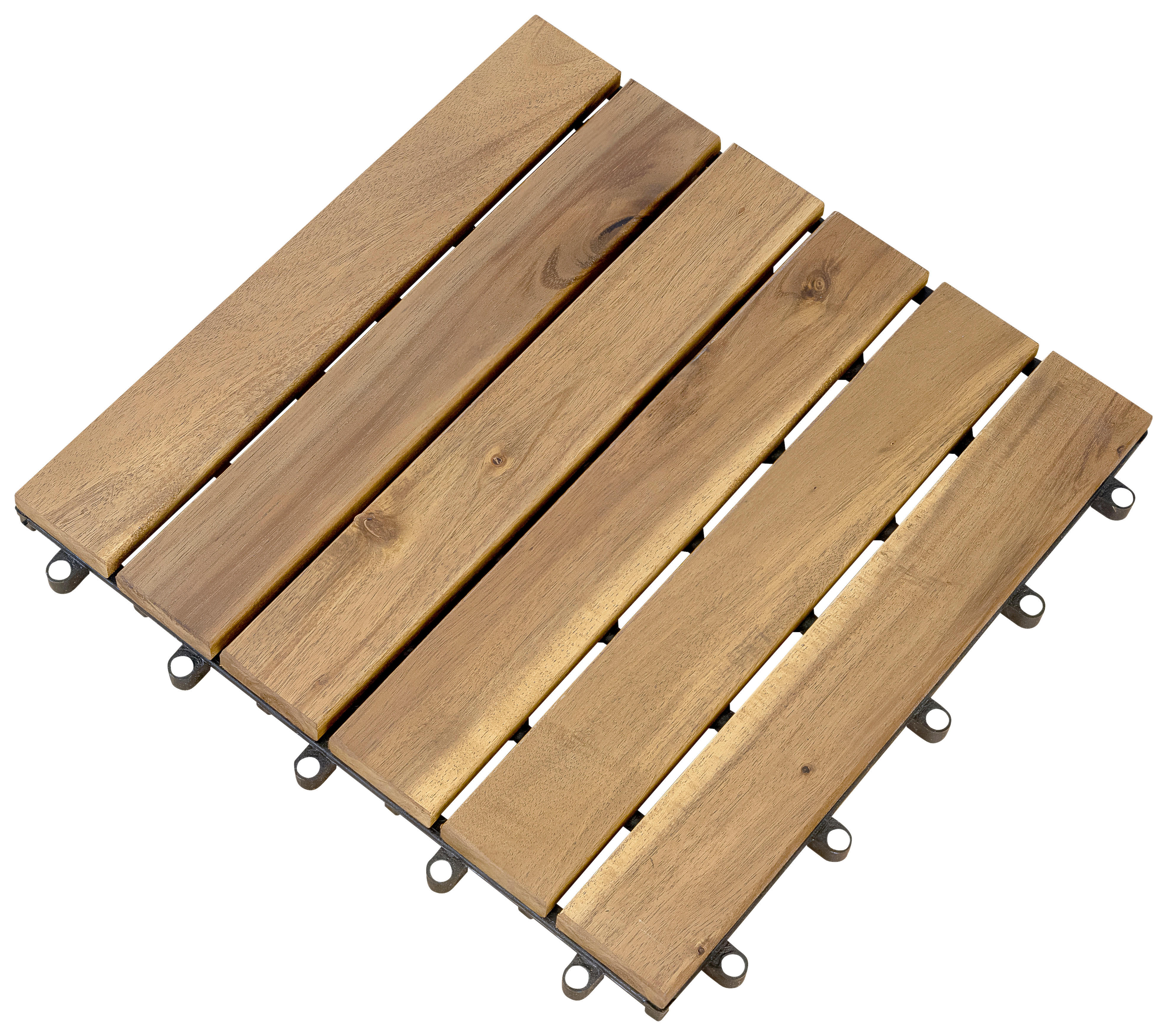 POCOline Terrassenfliese Akazie Akazie B/L: ca. 30x30 cm Akazie - Akazie (30,00/30,00/2,40cm) - POCOline