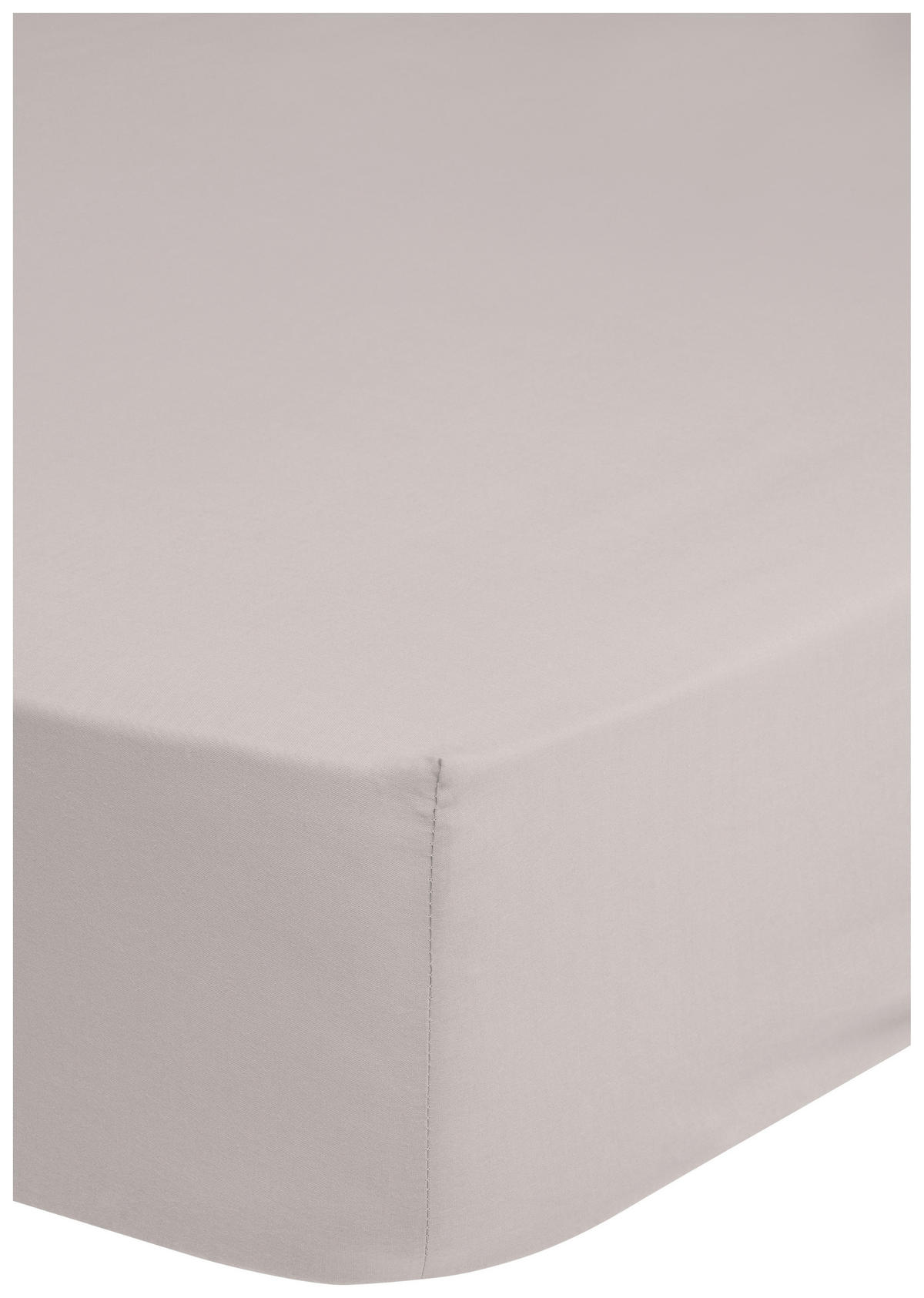 Baumwoll Spannbetttuch Satin Spannbetttuch-Satin 180x200cm - sand (180,00/200,00cm) - HIP