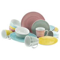CreaTable Kombiservice Pastello multicolor Porzellan 16 tlg. Pastello - multicolor - CreaTable