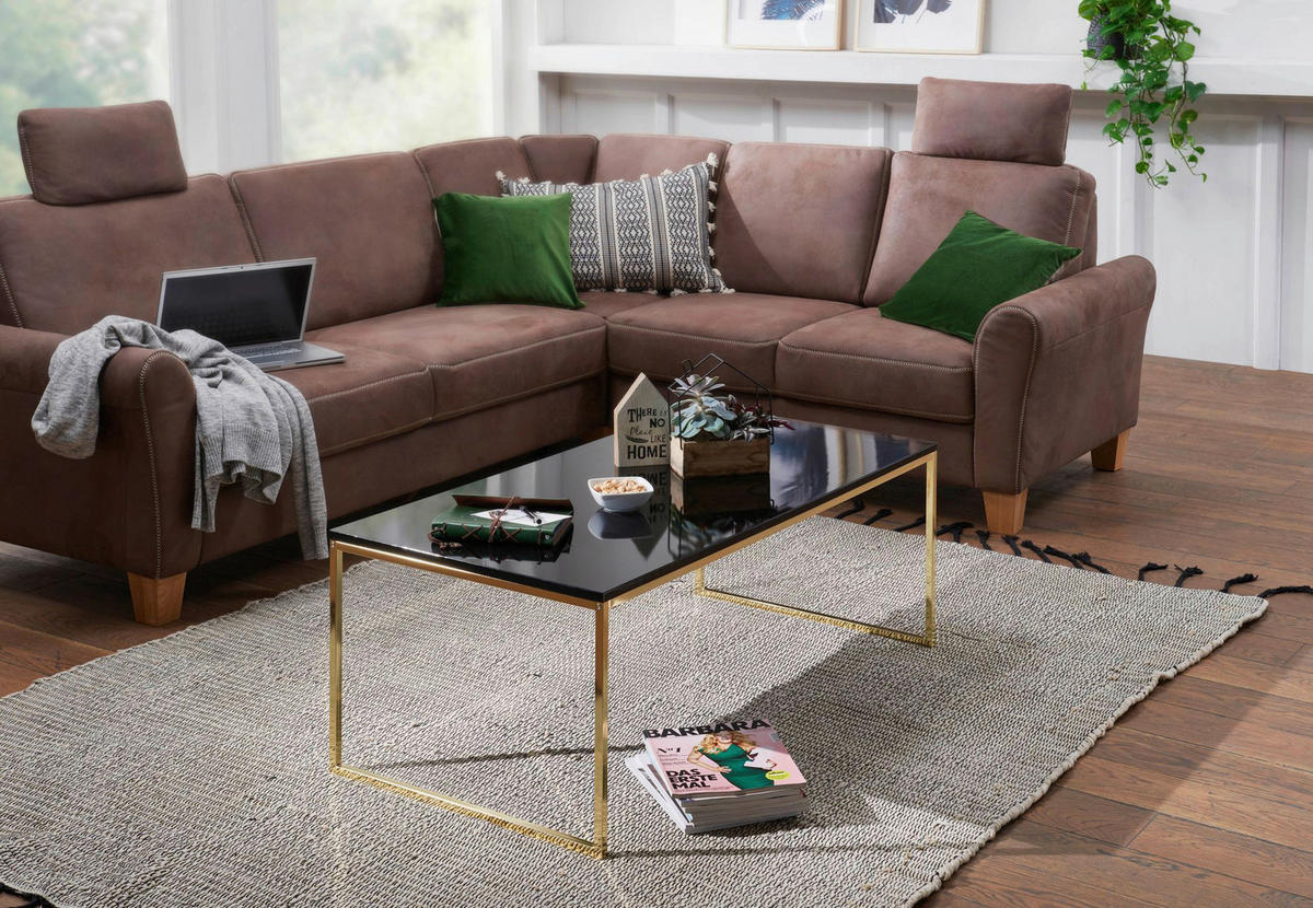 Couchtisch schwarz B/H/T: ca. 120x45x60 cm Couchtisch - schwarz (120,00/45,00/60,00cm) - Wohnling