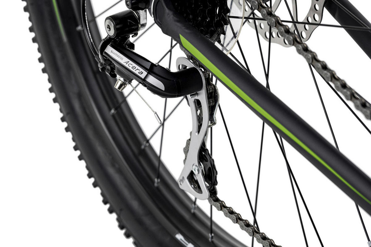 KS-Cycling Mountain-Bike Xceed 27,5" Xceed 27,5 Zoll Rahmenhöhe 46 cm 24 Gänge schwarz schwarz ca. 27,5 Zoll Xceed - schwarz/grün - KS-Cycling