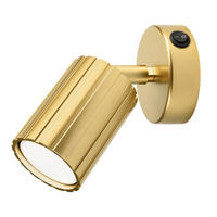 Lamkur Wandleuchte gold Stahl B/H/L: ca. 8x16x8 cm GU10 1 Brennstellen Prisma - gold (8,00/8,00/16,00cm) - Lamkur