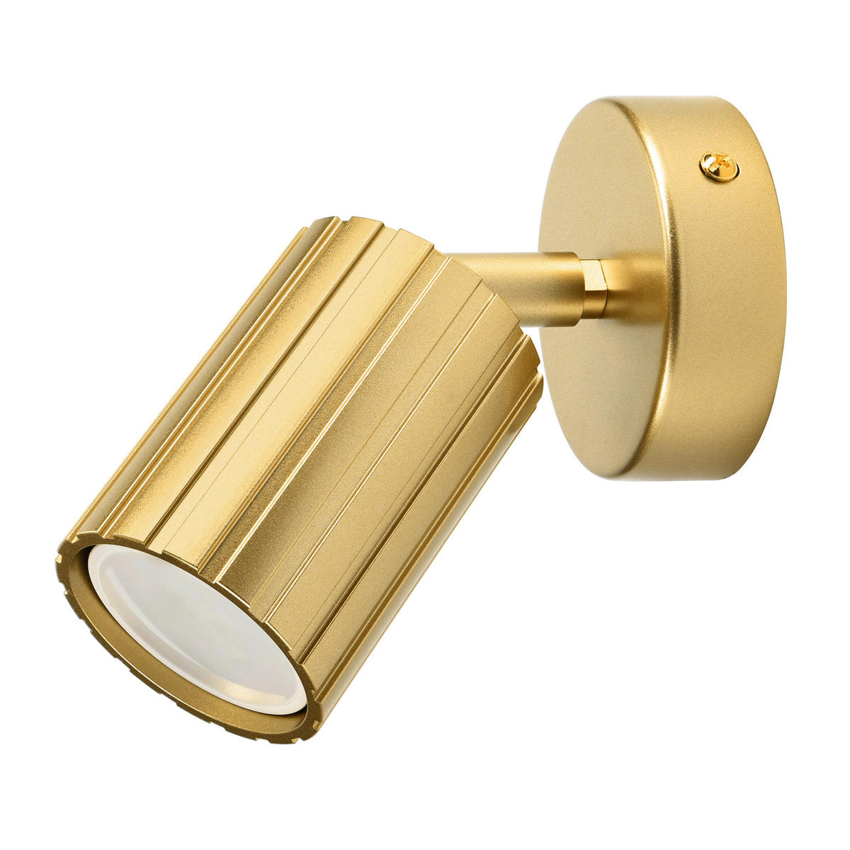 Lamkur Wandleuchte gold Stahl B/H/L: ca. 8x16x8 cm GU10 1 Brennstellen Prisma - gold (8,00/8,00/16,00cm) - Lamkur