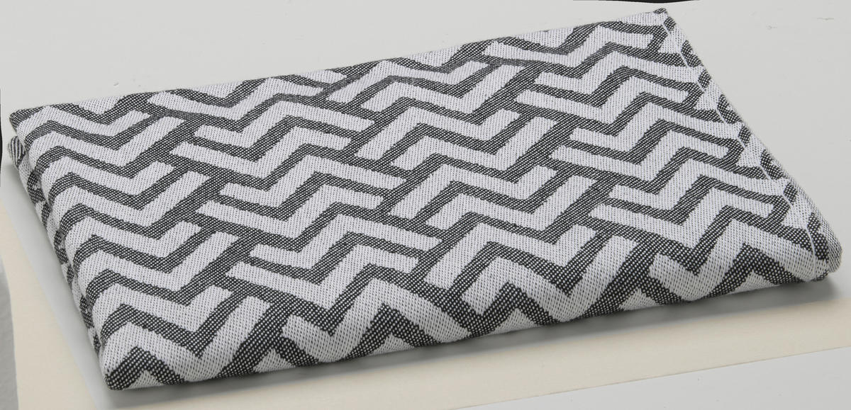 Geschirrtuch Geschirrtuch 50x70cm ZickZack - anthrazit (50,00/70,00cm)