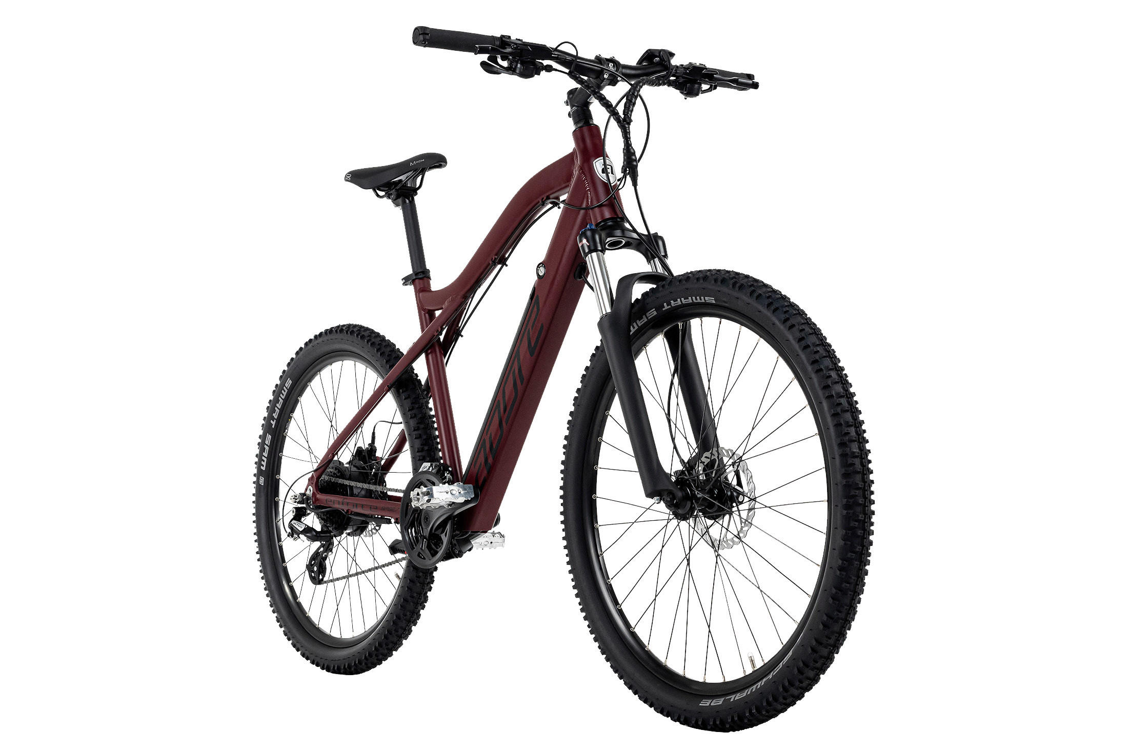 Adore Mountain E-Bike Enforce 220E 27,5 Zoll Rahmenhöhe 49 cm 24 Gänge rot rot ca. 250 W ca. 36 V ca. 27,5 Zoll