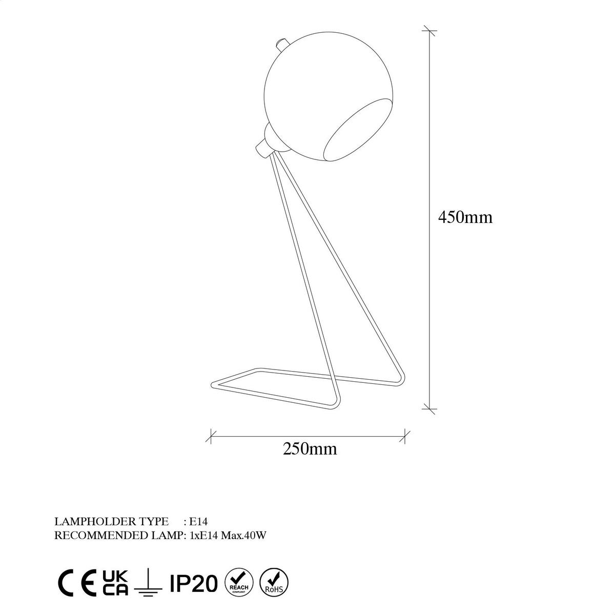 Opviq Tischleuchte gold schwarz B/H/T/L: ca. 15x45x15x28 cm E14 1 Brennstellen Mixed - gold/schwarz (28,00/15,00/45,00cm) - Opviq