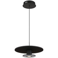 GLOBO LED-Pendelleuchte schwarz Metall Aluminium Textil H/D: ca. 150x38 cm CARTER - schwarz (38,00/150,00cm) - GLOBO