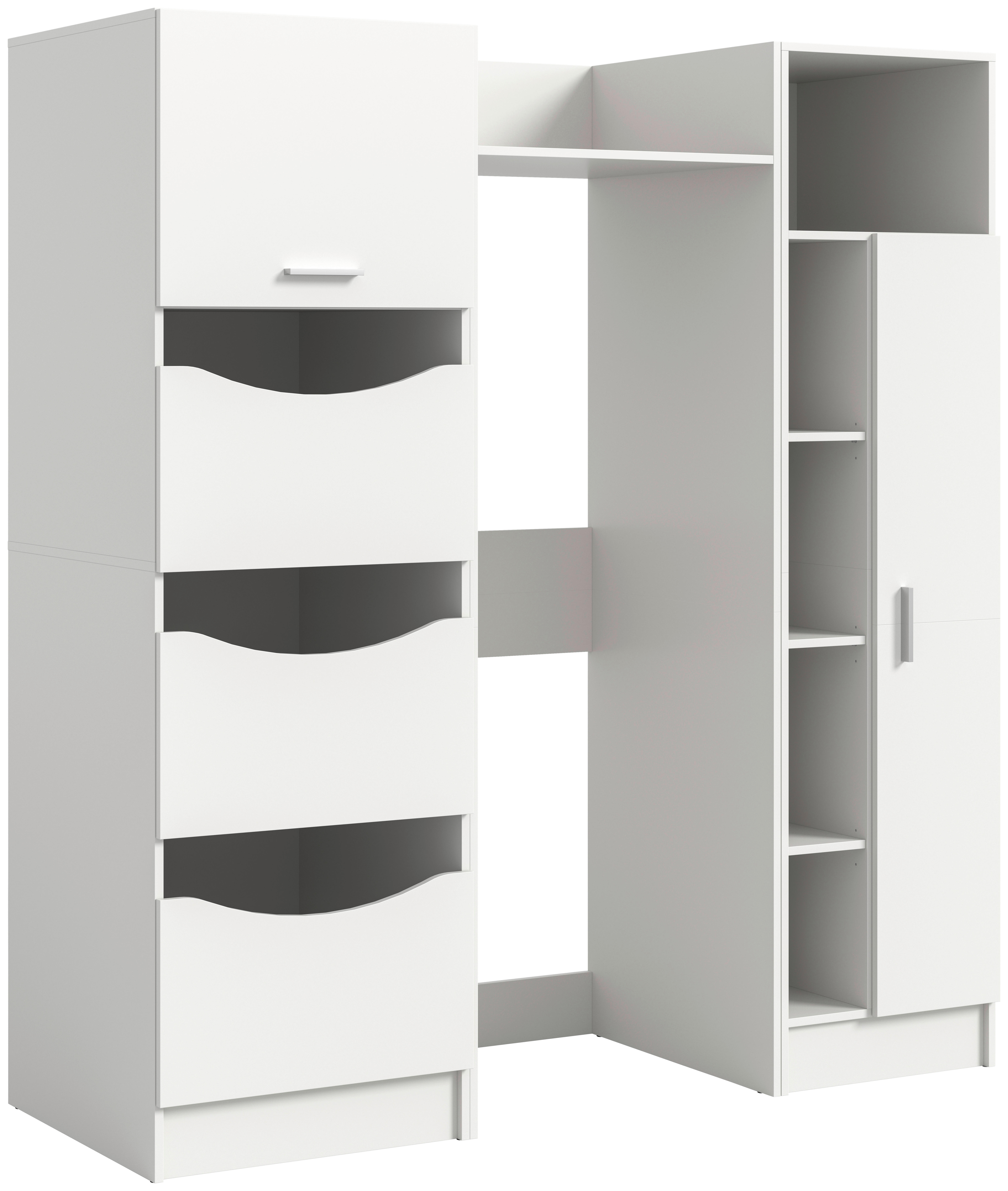 Waschmaschinenumbauschrank Free weiß B/H/T: ca. 176x195x68 cm Free - weiß (176,00/195,00/68,00cm) - xonox.home