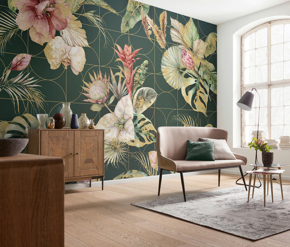 Komar Fototapete Golden Growth B/L: ca. 400x250 cm Golden Growth - (400,00/250,00cm) - Komar