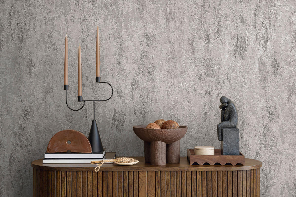 A.S.Creation Vliestapete Glänzend silber B/H/D: ca. 53x1005x9 cm Vliestapete - Glänzend/silber (9,00/1005,00cm) - A.S.Creation