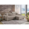Ecksofa taupe Flachgewebe B/H/T: ca. 277x109x187 cm Slider_Ecksofa - Eiche/taupe (277,00/109,00/187,00cm)