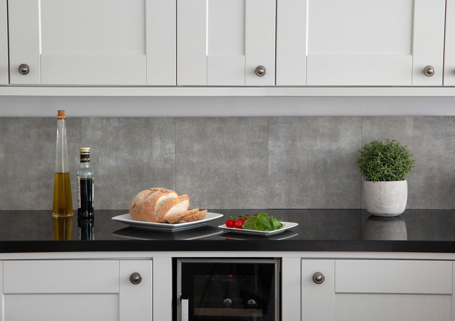 Thumbnail - d-c-fix Wandfliese selbstklebend grau B/L: ca. 30,5x30,5 cm