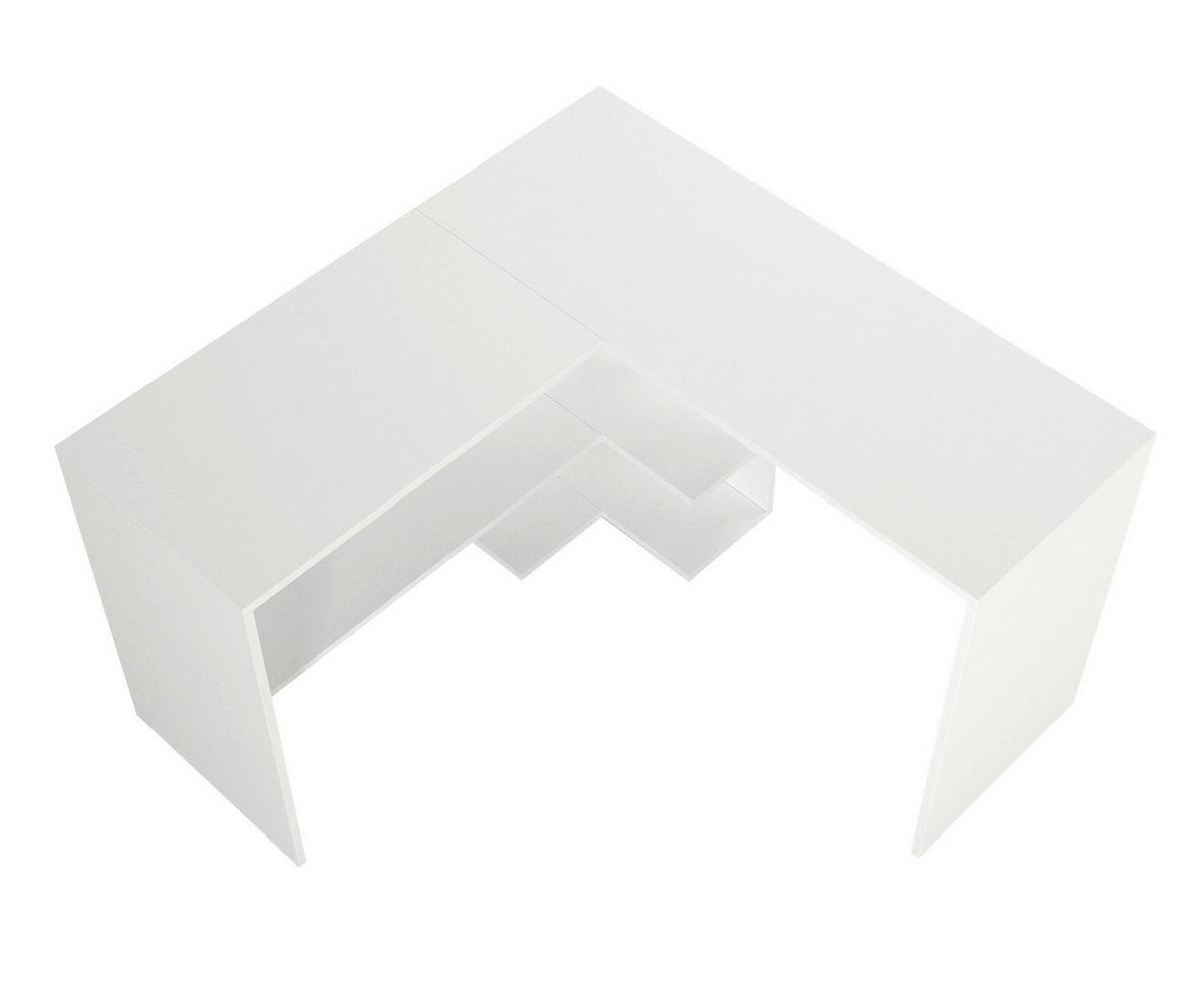 Eckschreibtisch Stylo weiß B/H/T: ca. 120x73,8x45 cm Stylo - weiß (120,00/73,80/45,00cm) - moebel17