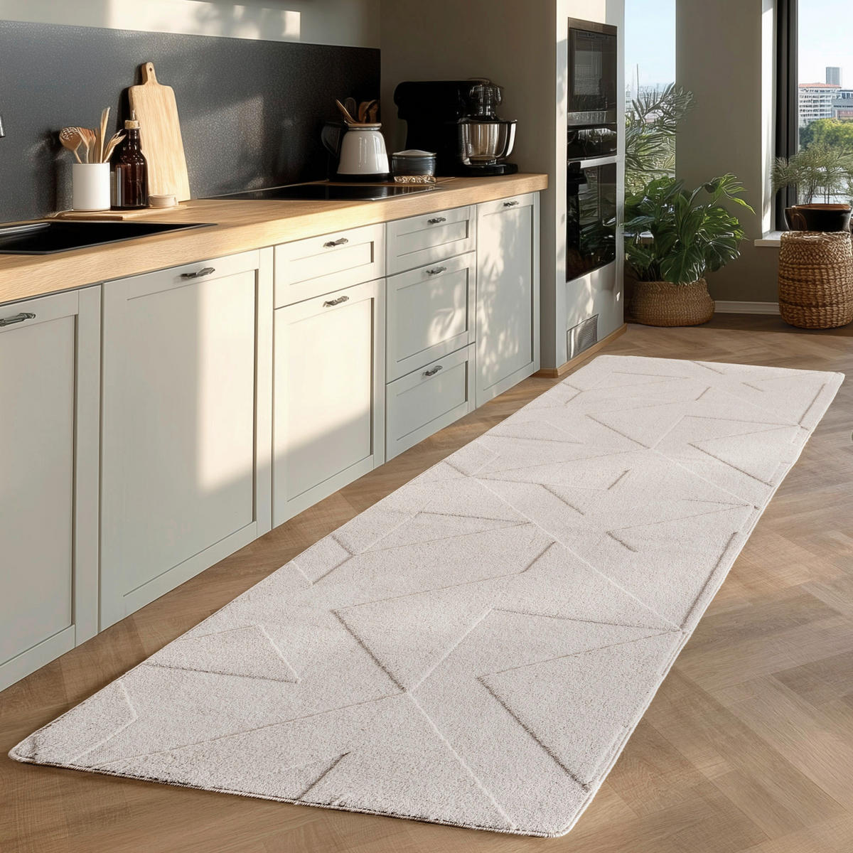 Ayyildiz Teppich POMPEI creme B/L: ca. 80x250 cm POMPEI - creme (80,00/250,00cm) - Ayyildiz