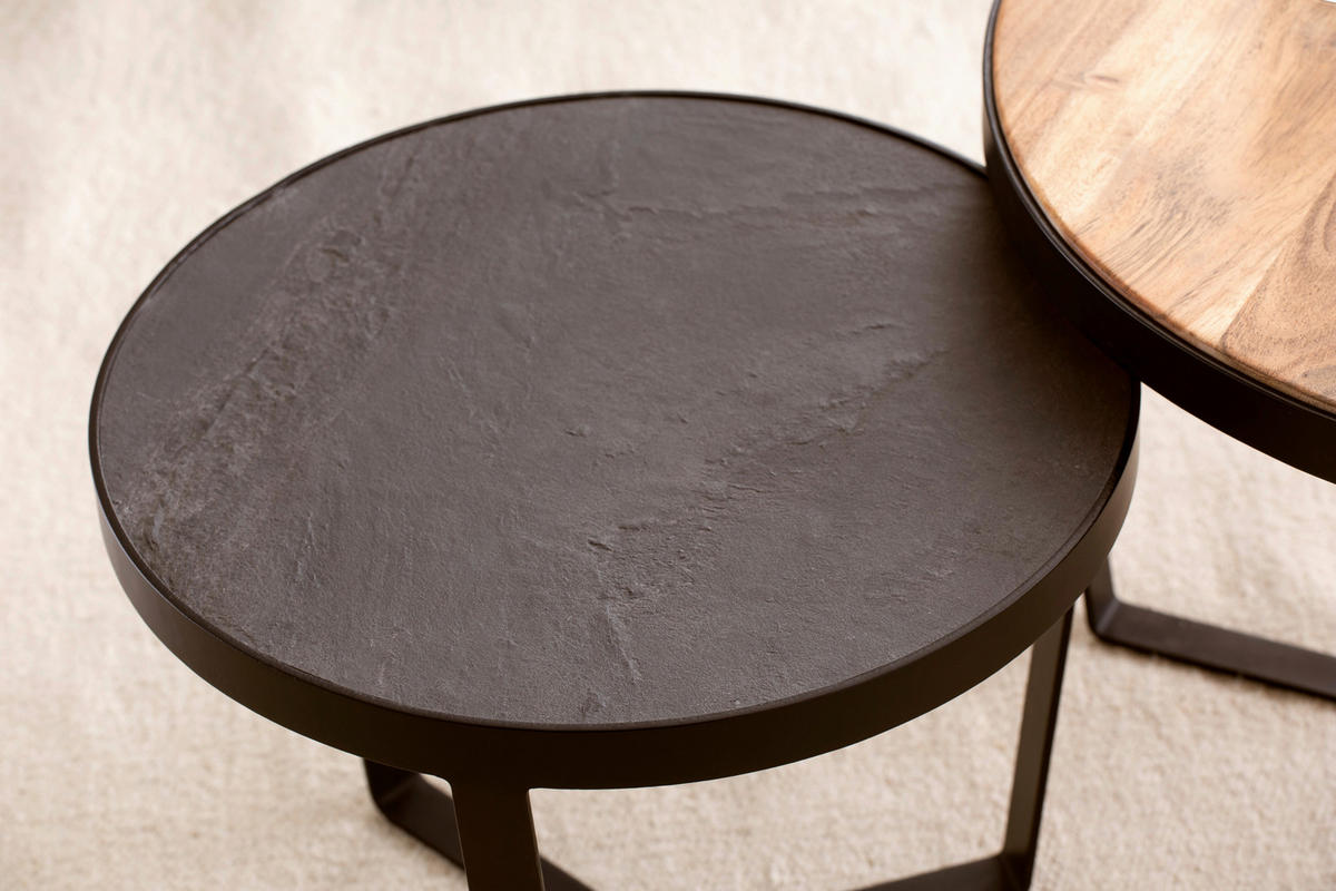 Couchtisch 2er.-Set.  B/H/T: ca. 60x40x60 cm 2er.-Set. - (60,00/40,00/60,00cm) - Wohnling