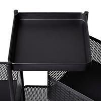 Küchentrolley Küchentrolley_4_Ebenen - schwarz (27,00/27,00/77,00cm)