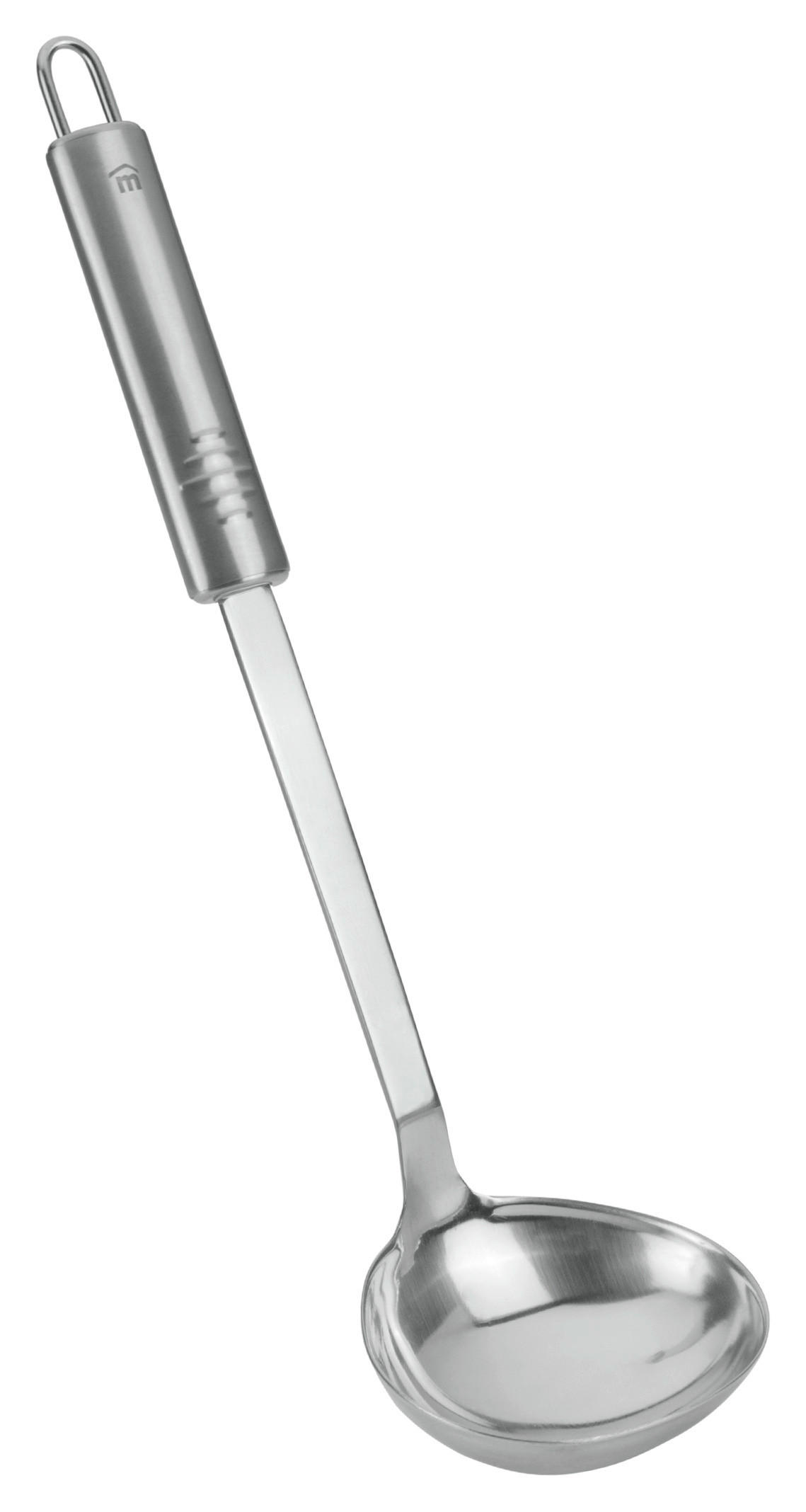 Haushaltshelfer silber Edelstahl B/H/L: ca. 8,8x32x6,8 cm Schöpflöffel - silber (6,80/8,80/32,00cm)