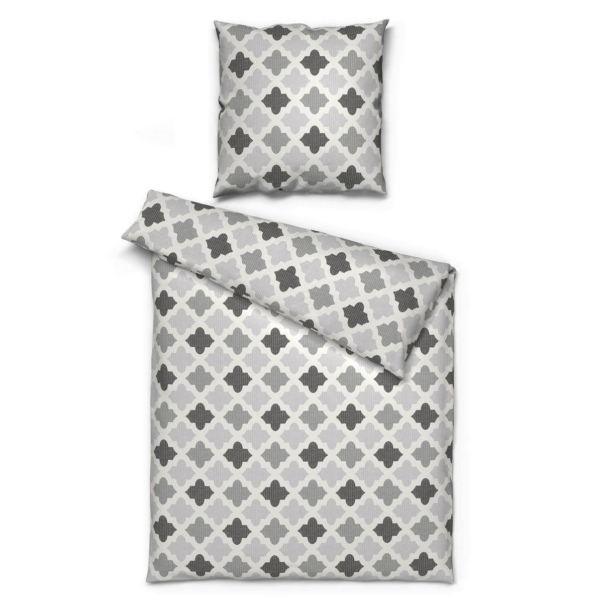 Baumwoll Bettwäsche Renforce Bettwäsche_Renforce Classic - silber (135,00/200,00cm) - Dobnig