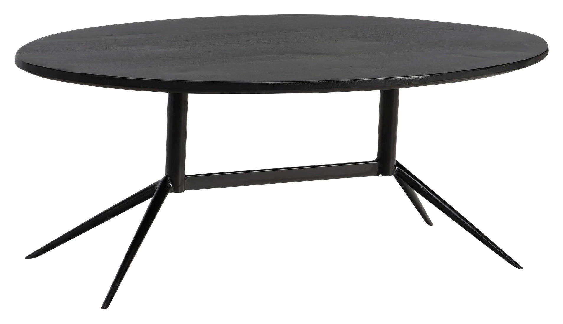 Couchtisch schwarz B/H/T: ca. 90x35x50 cm Couchtisch - schwarz (90,00/35,00/50,00cm) - Wohnling