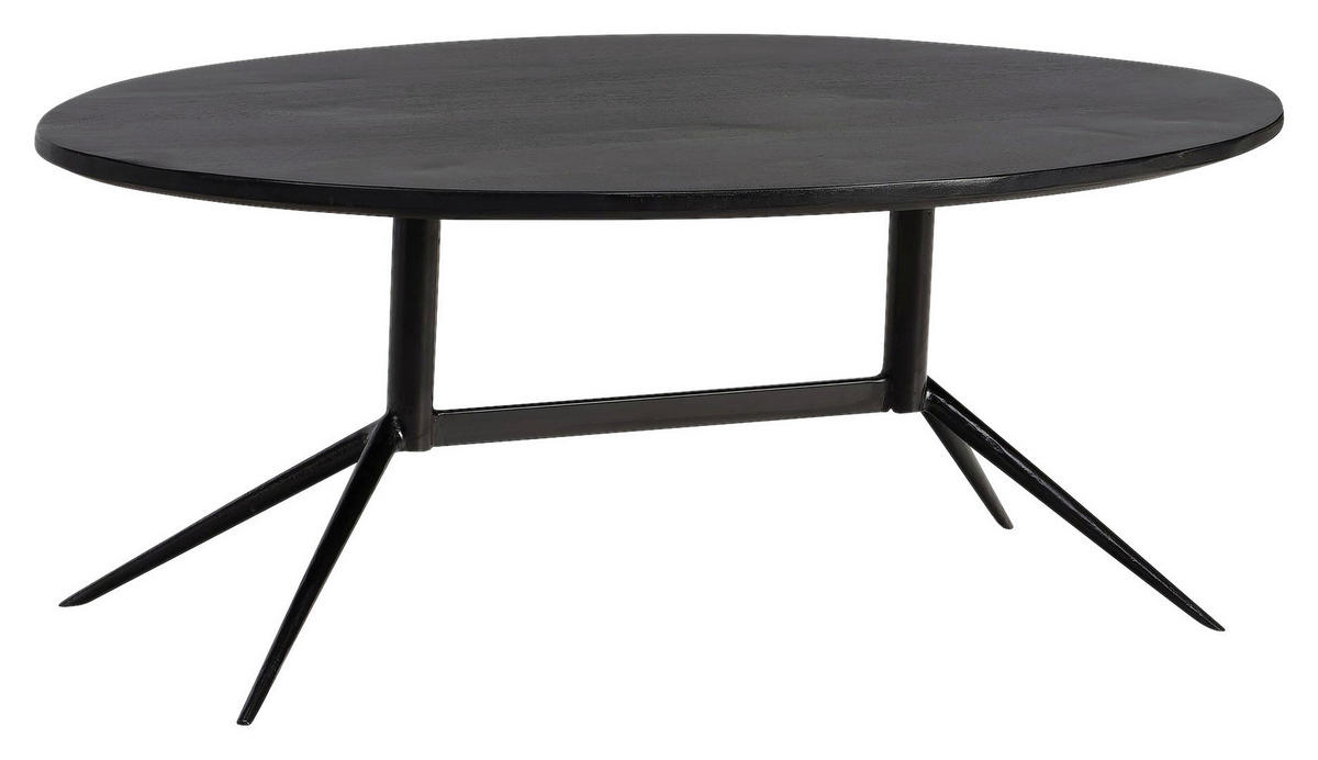 Couchtisch schwarz B/H/T: ca. 90x35x50 cm Couchtisch - schwarz (90,00/35,00/50,00cm) - Wohnling
