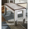 Sitzbank Jasmin braun Eiche Artisan Nachbildung weiß Pinie Nachbildung B/H/T: ca. 126x48x41 cm Jasmin - braun/Eiche (126,00/48,00/41,00cm)