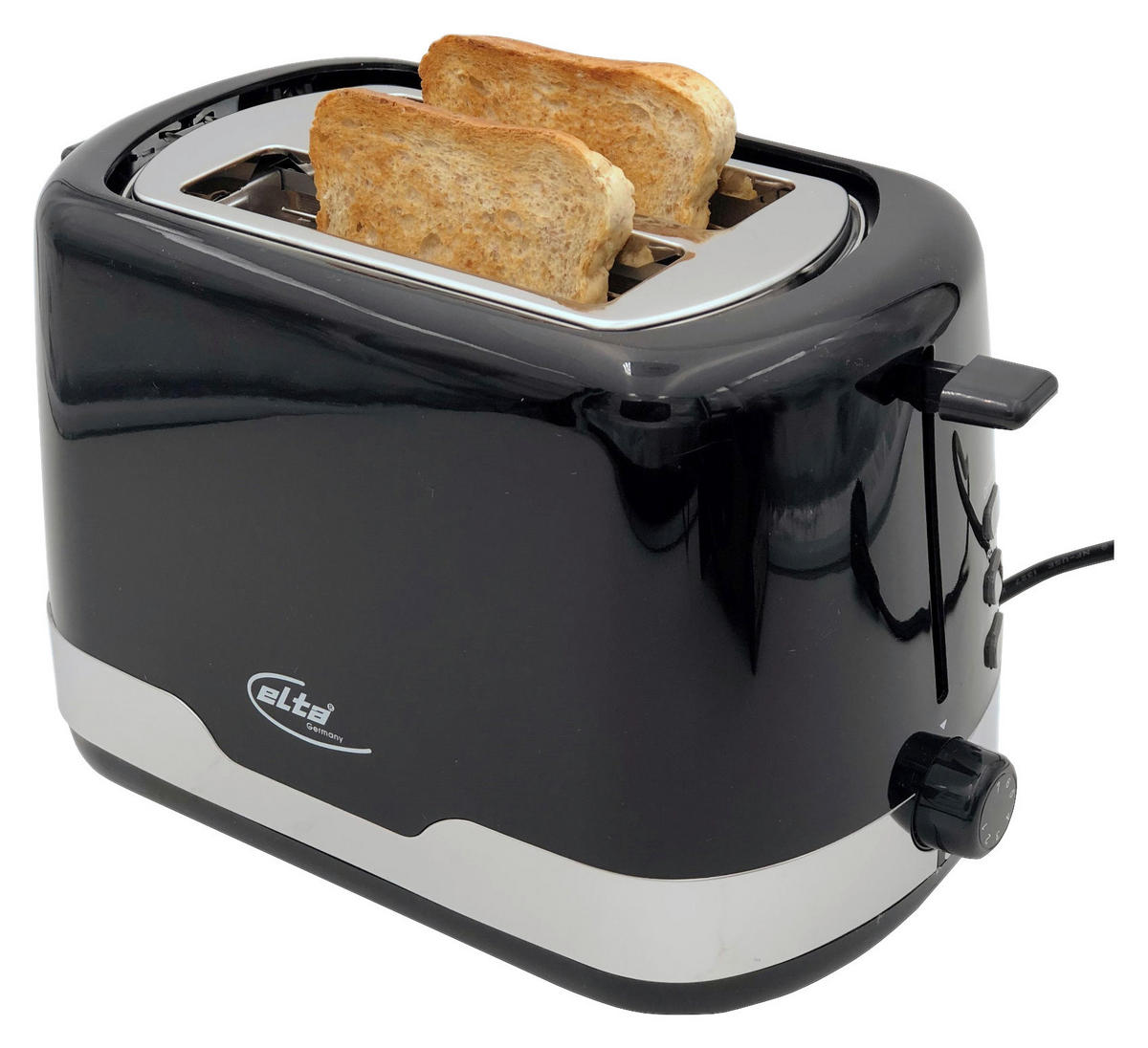 Elta Toastautomat ETO-850.15 schwarz silber Kunststoff Metall Black Line - schwarz/silber - Elta