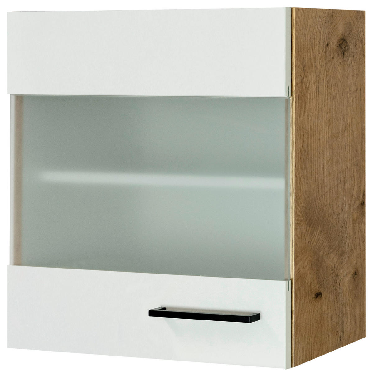 Hängeschrank Avila Magnolie matt B/H/T: ca. 50x54,8x32 cm Avila - schwarz/Oak (50,00/54,80/32,00cm) - Flex-Well