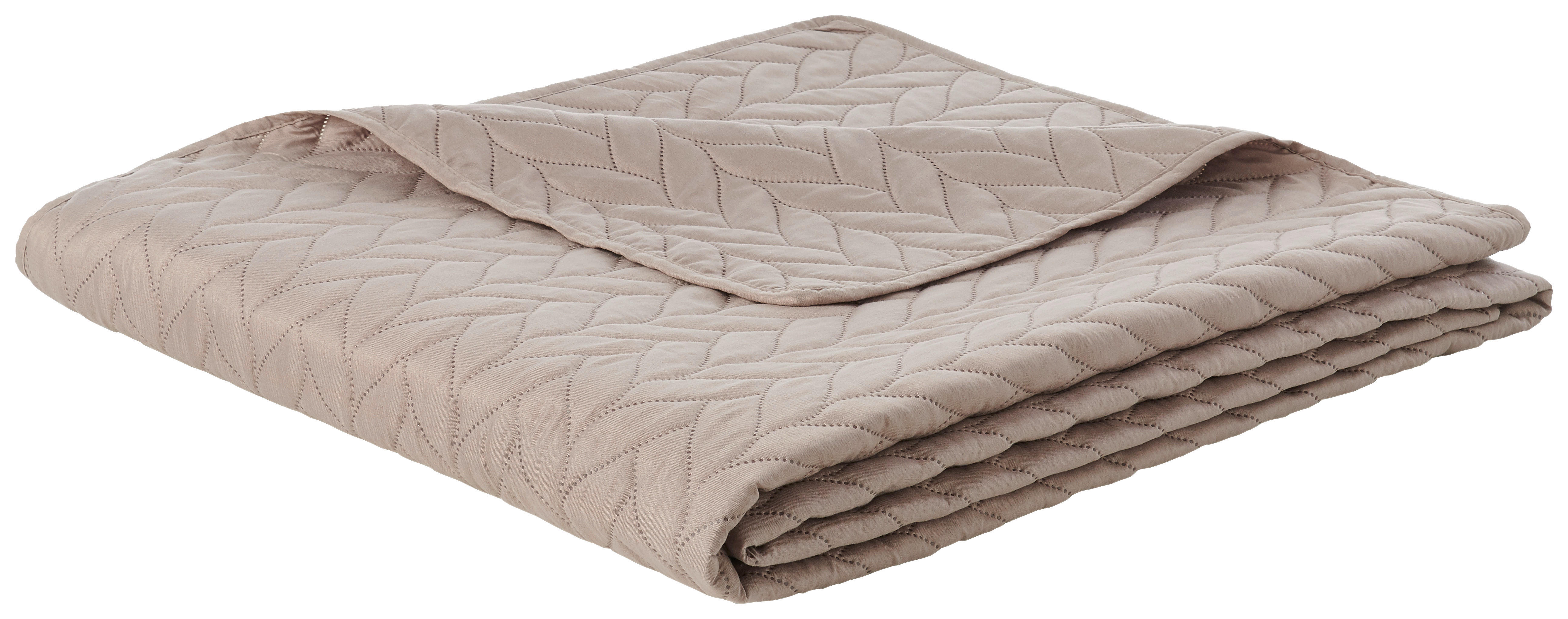 Tagesdecke Tagesdecke_Zopfmuster taupe - taupe (220,00/240,00cm)