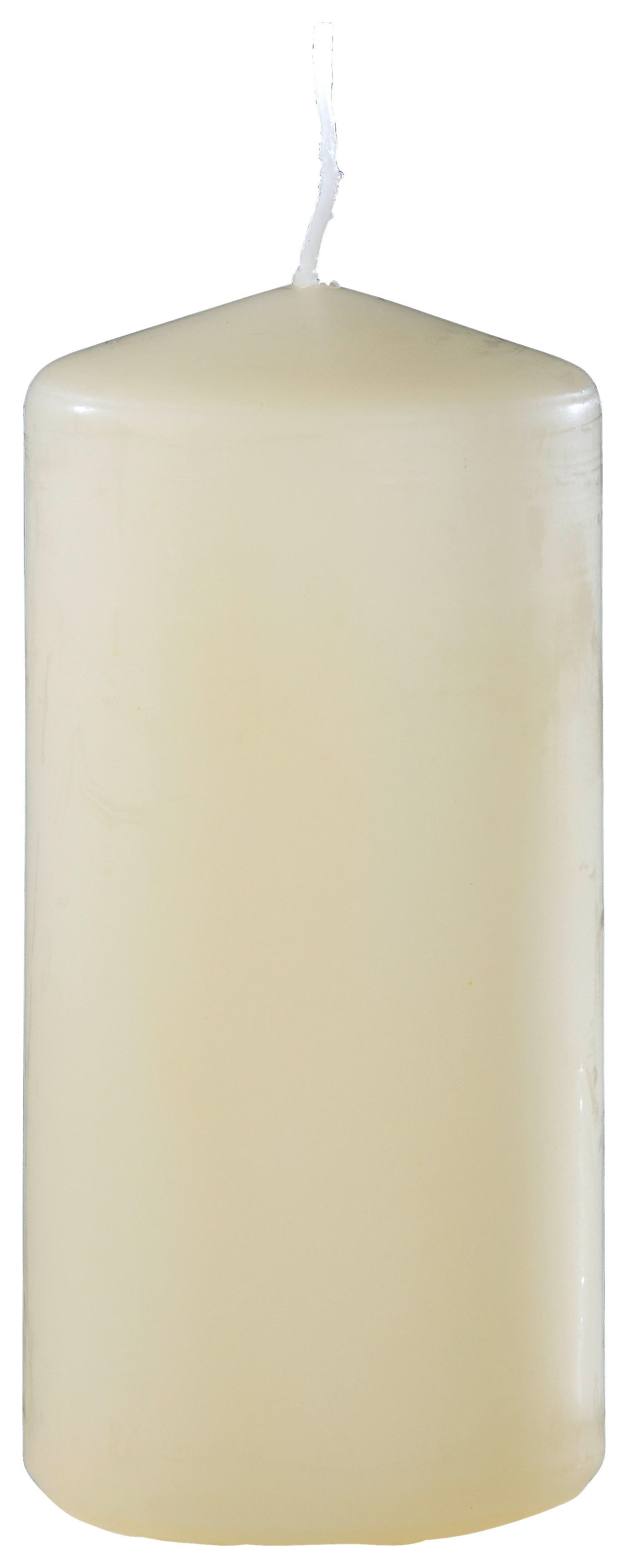 Stumpenkerze beige B/H/L: ca. 6x12x6 cm Stumpenkerze 60/120mm - beige (6,00/6,00/12,00cm)